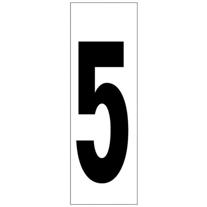 Numero Adhesivo 46×140 mm.   NÂº 5