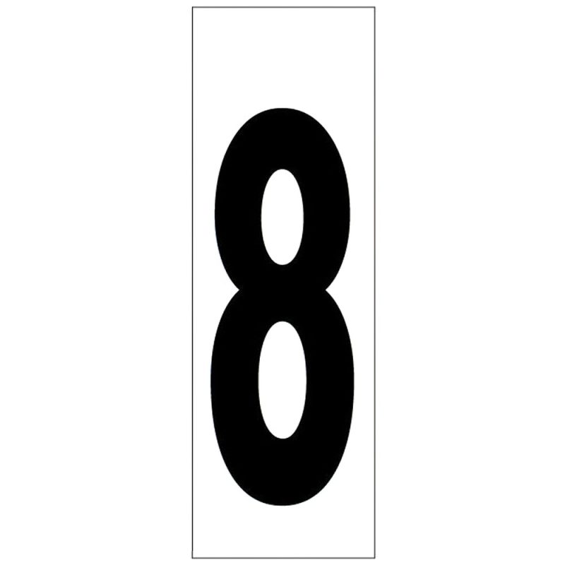Numero Adhesivo 46×140 mm.   NÂº 8