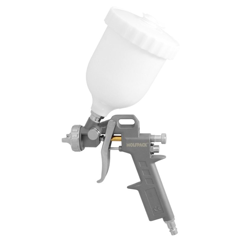 Pistola Pintar NeumÃ¡tica Boquilla De 1,5 mm. Con DepÃ³sito Superior 0,6 Litros y  Adaptador Rapido