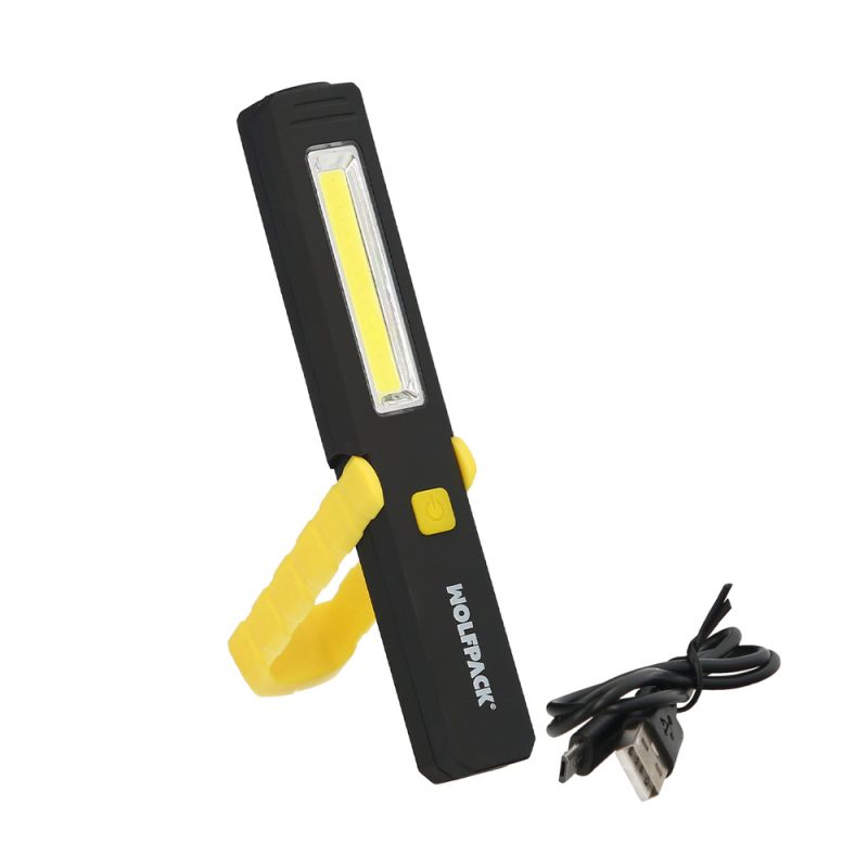 Linterna LED MultifunciÃ³n Tipo Boligrafo Recargable (900 mAh) 200 Lumenes Con Iman, Gancho y Soporte Ajustable.