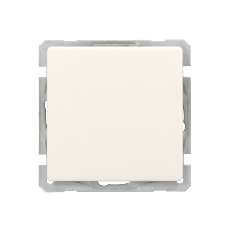 Interruptor Conmutador Cruzado (Mecanismo) Interruptor Pared, Bastidor Metalico, Interruptor Luz, Pulsador. Color Blanco