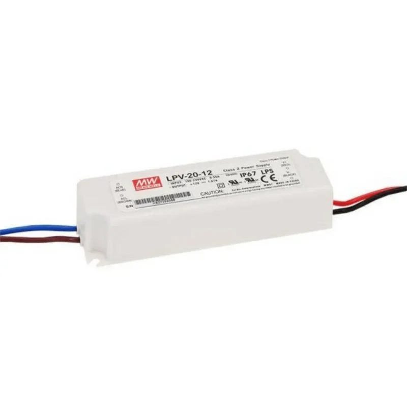 Driver LED 5Vdc 15W 3A IP67 MW LPV-20-5