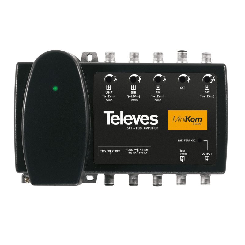 Central TV 4E/1S FM-BIII-UFH-FI Minikom TELEVES