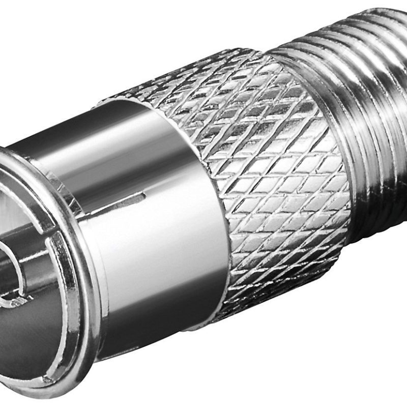 Adaptador F Hembra a TV Hembra 9,5mm a Presion
