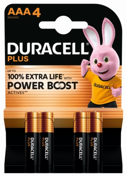 PILAS DURACELL AAA LR03 K4 ALC.PLUS