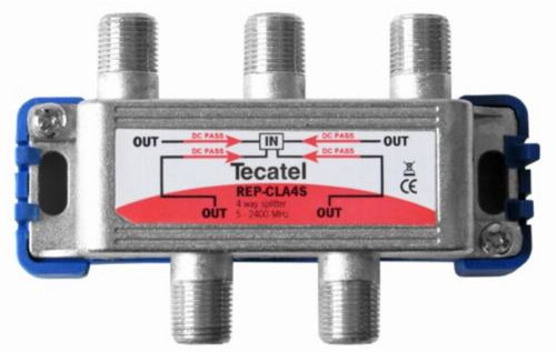 Repartidor TDT/SAT F 4D 7,7dB TECATEL