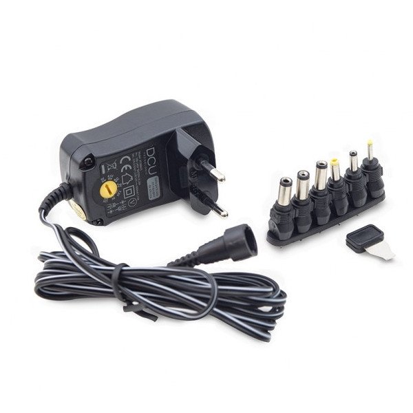 Alimentador Regulable Manual 3V-12Vdc 600mAh 7,2W con 6 Conectores  37200025