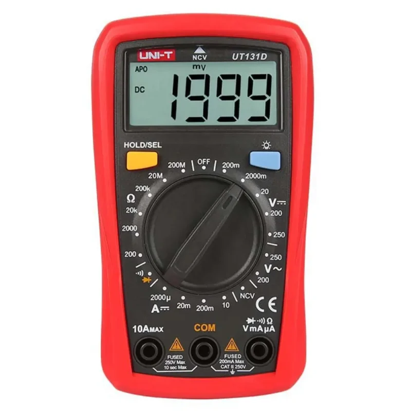 Multimetro Digital Tensión AC/DC, Corriente DC UT131D