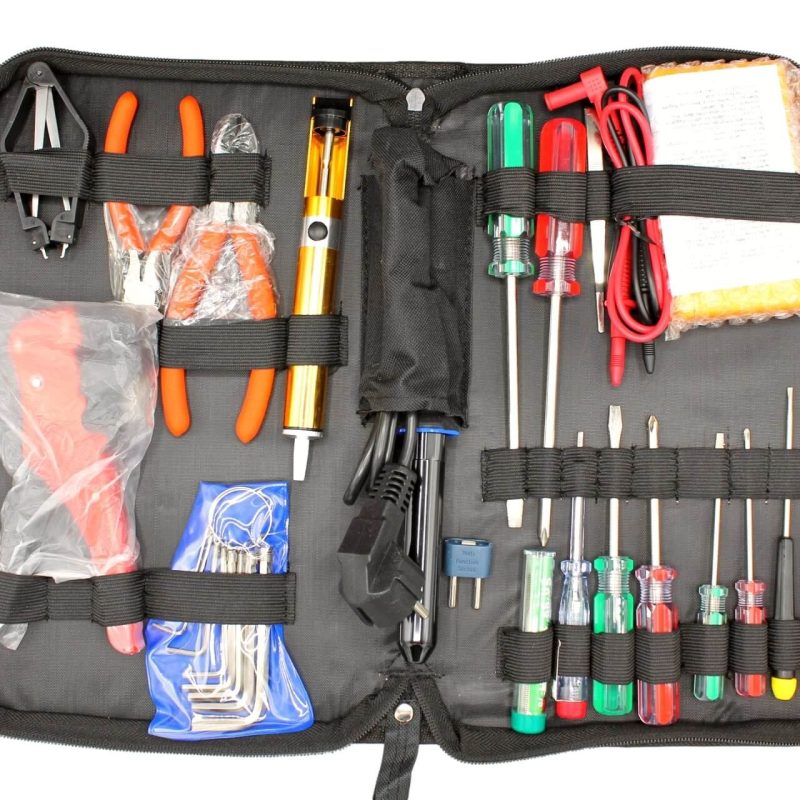 Cartera Maletin de herramientas para electrónica 21 piezas