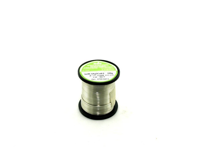 ESTAÑO SIN PLOMO Carrete 100gr 1mm. 96,5/0,5/3 MBO