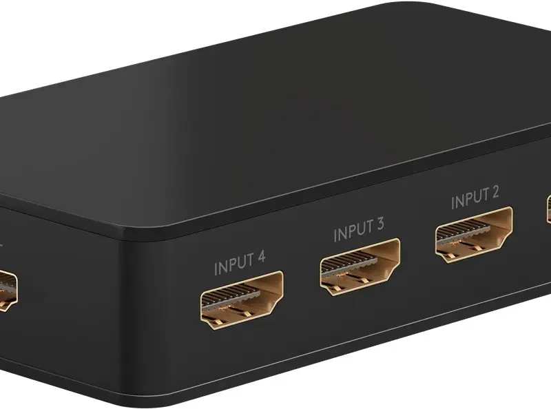 Selector HDMI 2.0 4K@60Hz 4×1 GOOBAY