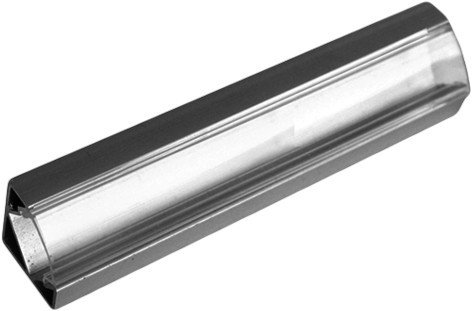 Perfil Aluminio Tira LED Esquina Transparente 1m