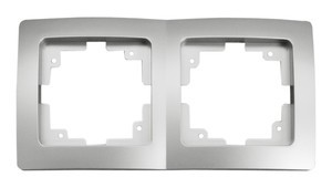 Marco Doble para Mecanismos 36.535 PLATA/GRIS