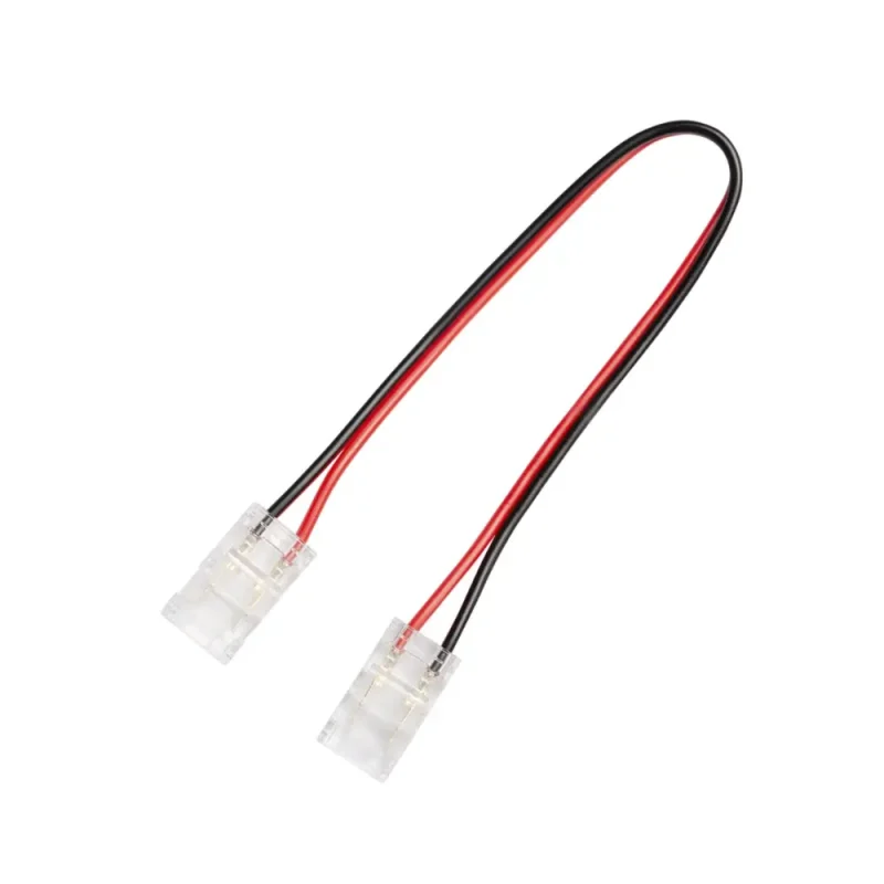 Conector Invisible Tira Led 8mm Doble con cable