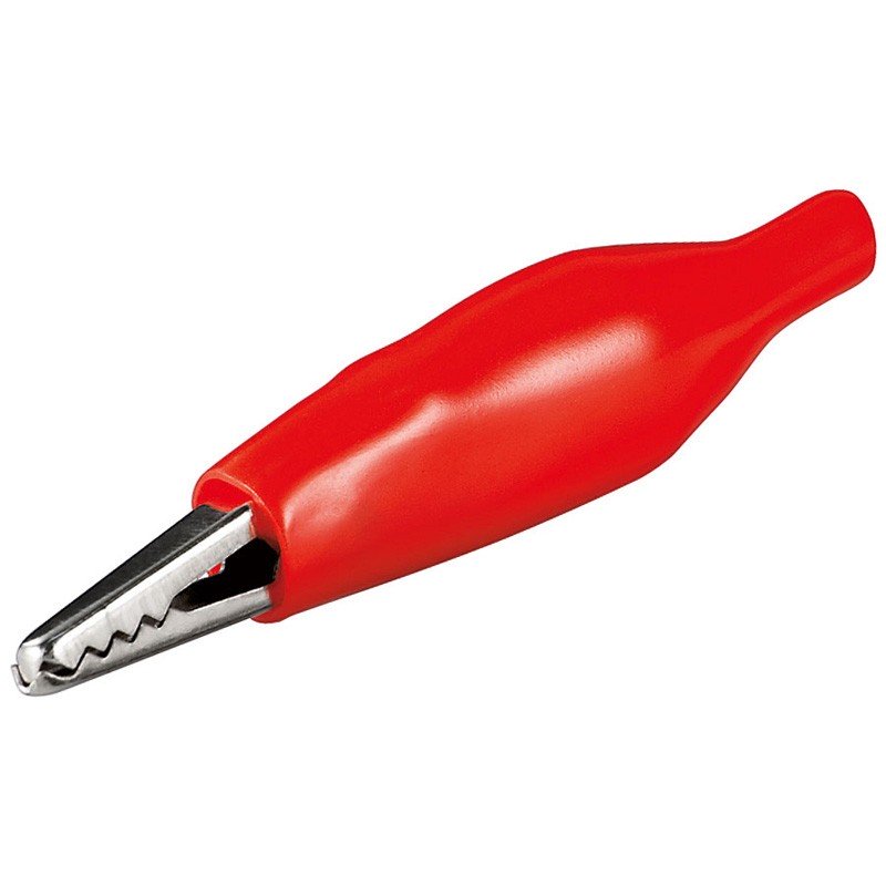 Pinza Cocodrilo Preaislada 36mm Roja 38.050/R