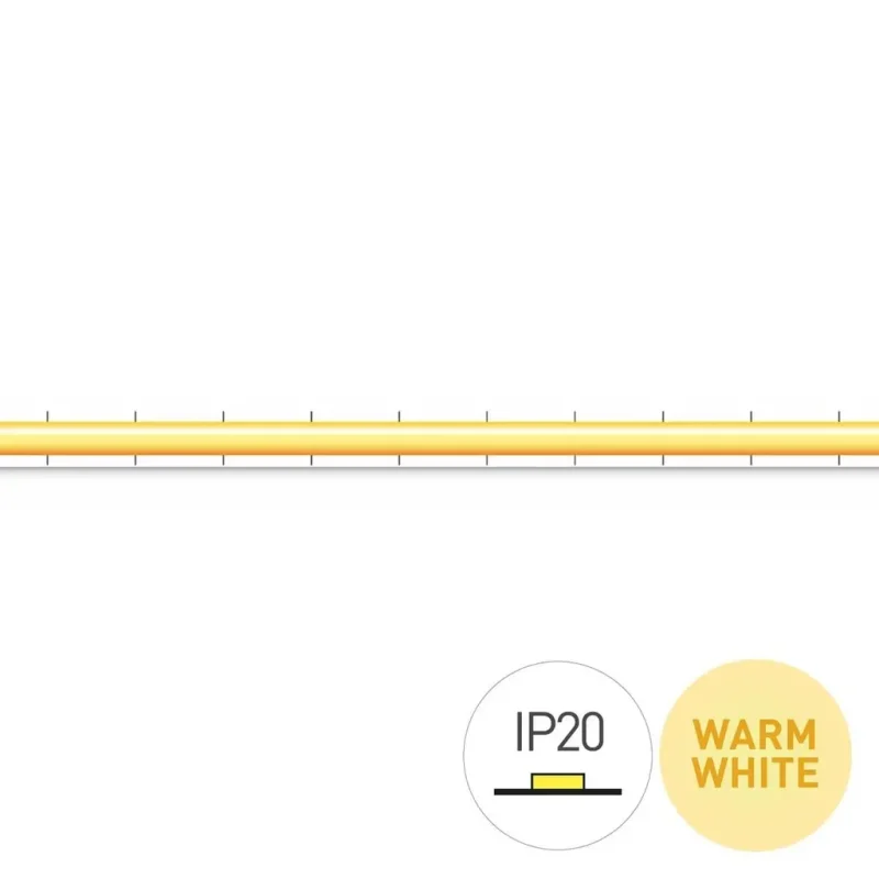 Tira LED COB 3000K 24V 6W/m 504 IP20 5mm 5m