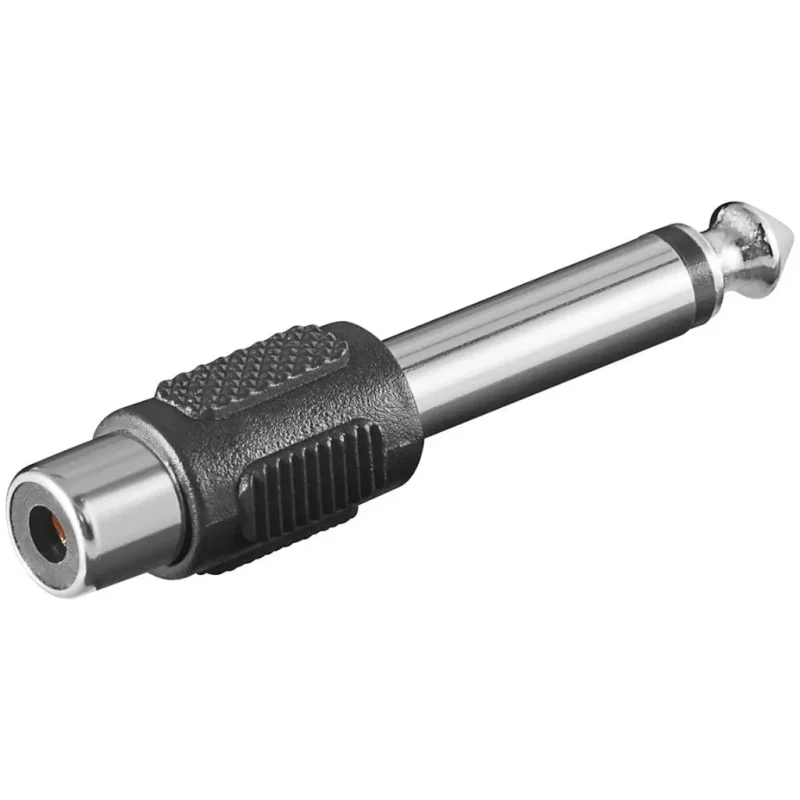 Adaptador JACK 6,3 Macho Mono a RCA Hembra