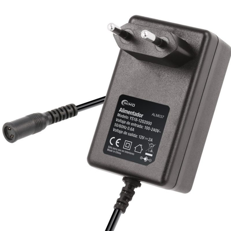 Alimentador Salida Fija 12Vdc 2Amp 24W con 8 Conectores ALM037