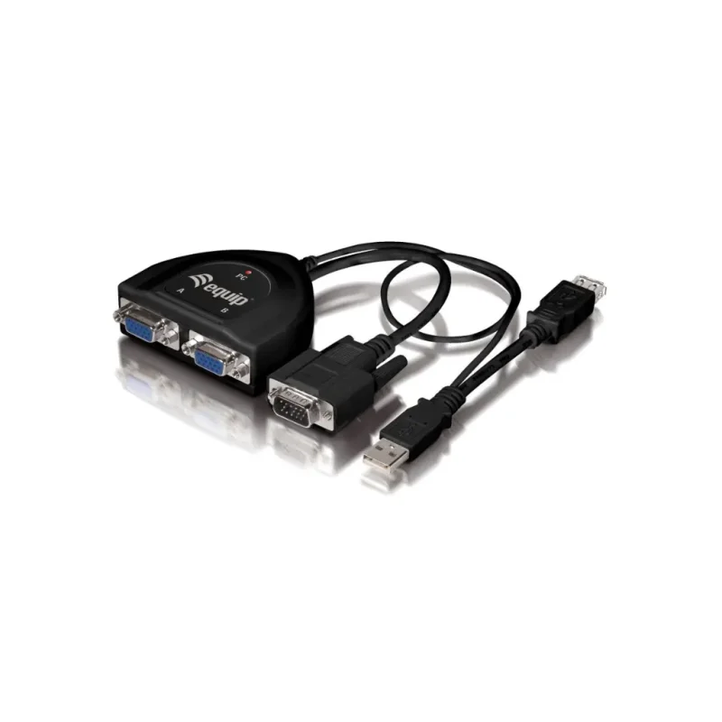 Distribuidor Splitter VGA  2Salidas c/ Cables