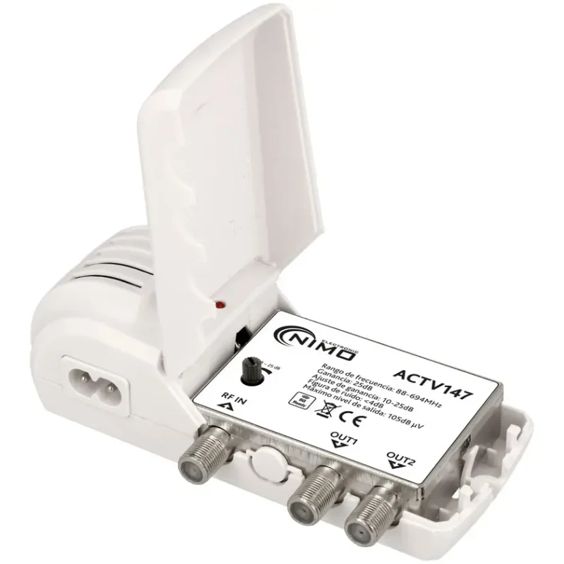 Amplificador TV Interior 2S  25dB LTE700