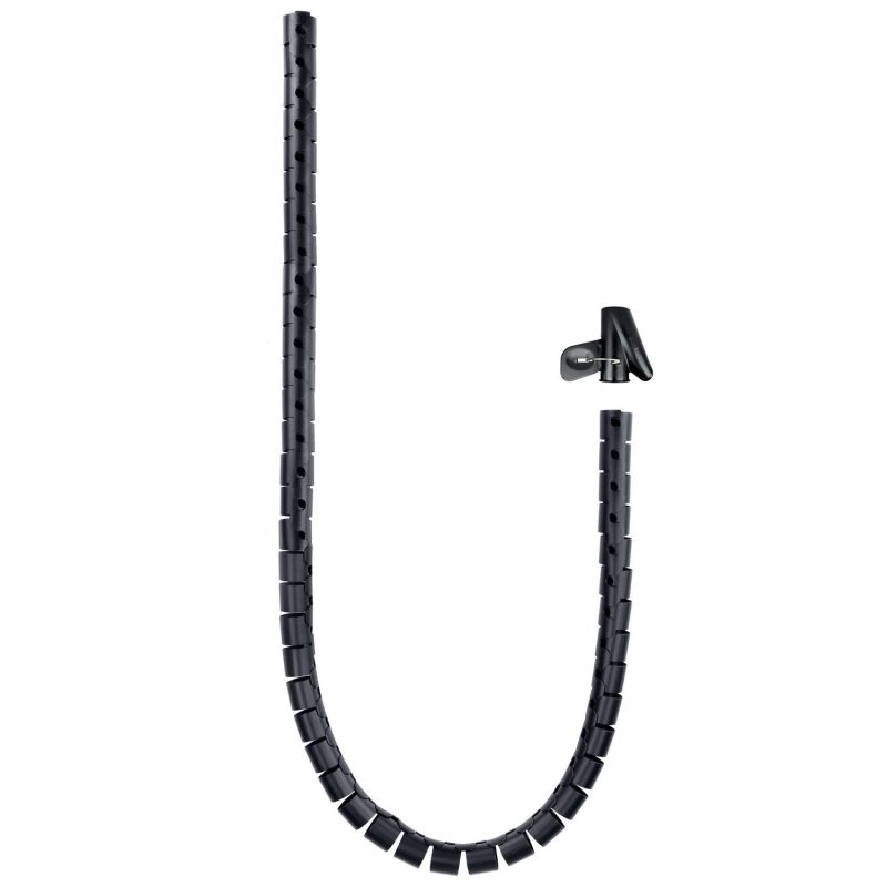 Organizador Cables Flexible 25mm 3m NEGRO NANOCABLE