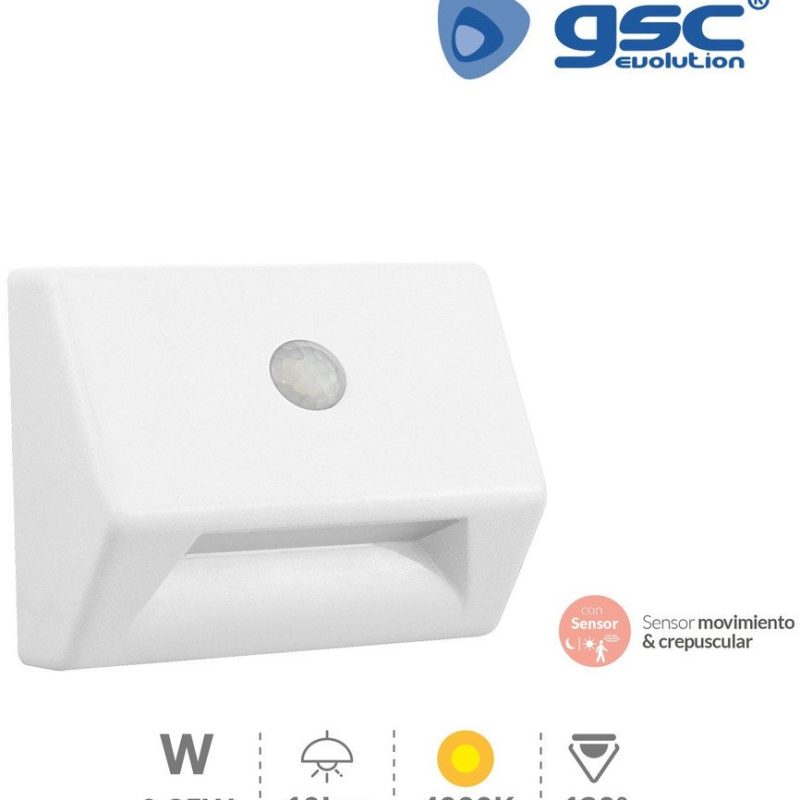 Sensor Crepuscular y movimiento para Escalera