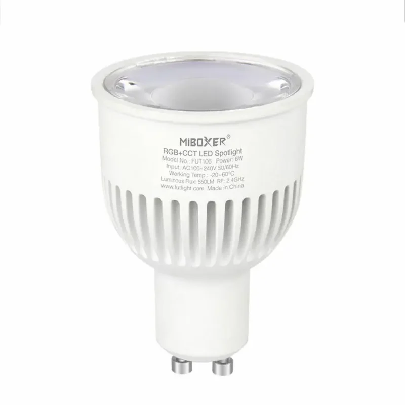 Bombilla LED GU10 6W RGB+CCT RF 2,4Ghz