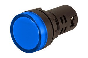 Piloto LED 24VAC/DC 22mm Alto Brillo AZUL