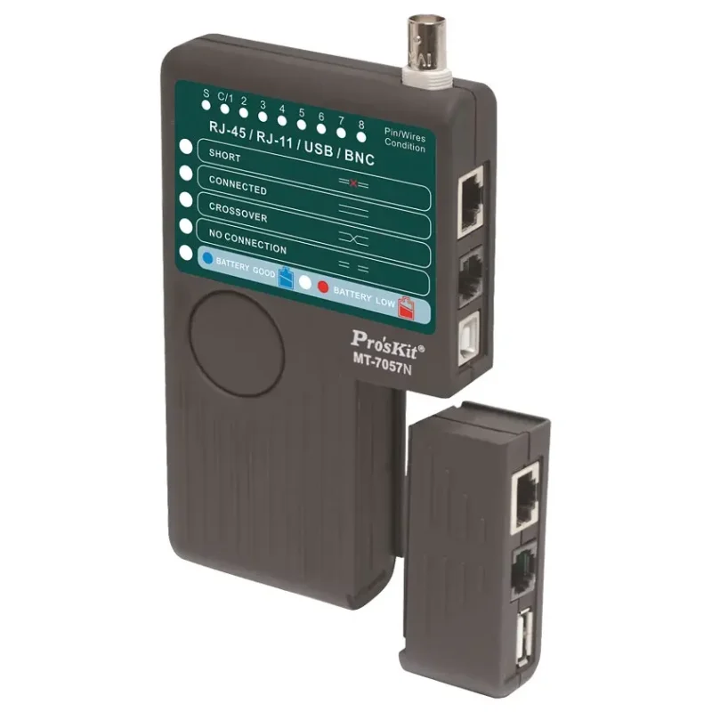 Tester Red RJ45 UTP FTP RJ11 RJ12 BNC Y USB  MT-7057N