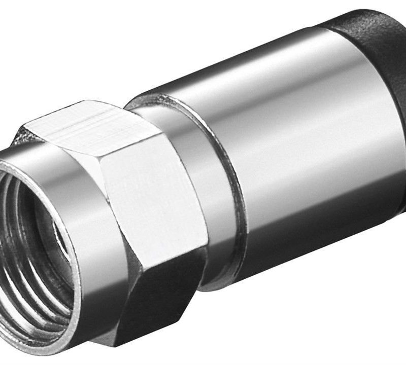 Conector F Macho RG6 COMPRESION 6,8mm