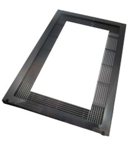Marco Microondas Ventilacion 600x400x22mm NEGRO