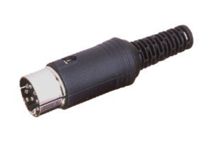 Conector DIN Macho 6Pin 45Âº