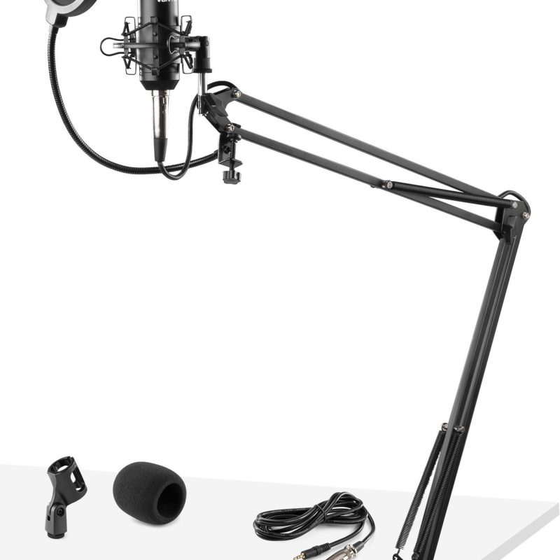 Microfono Estudio con Soporte AntiPop VONYX CMS400