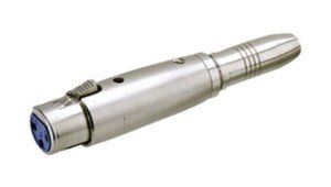 Adaptador XLR Hembra 3Pin a JACK Hembra 6,3 Stereo