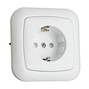 Base Enchufe Schuko Empotrar BLANCO