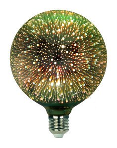 Bombilla LED E27 4W 2300K GLOBO VERDE DH