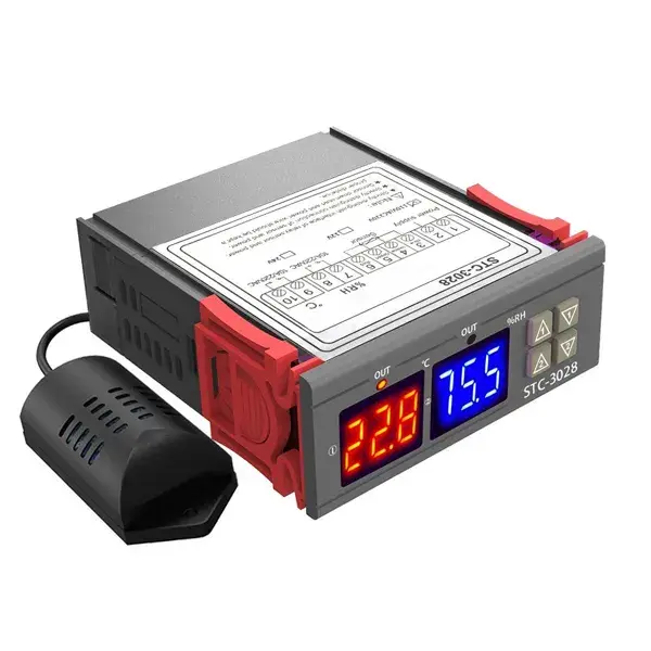 Termostato Digital Controlador Humedad y Temperatura 230V STC3028