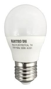 Bombilla LED E27 7W 6500K Esférica DH