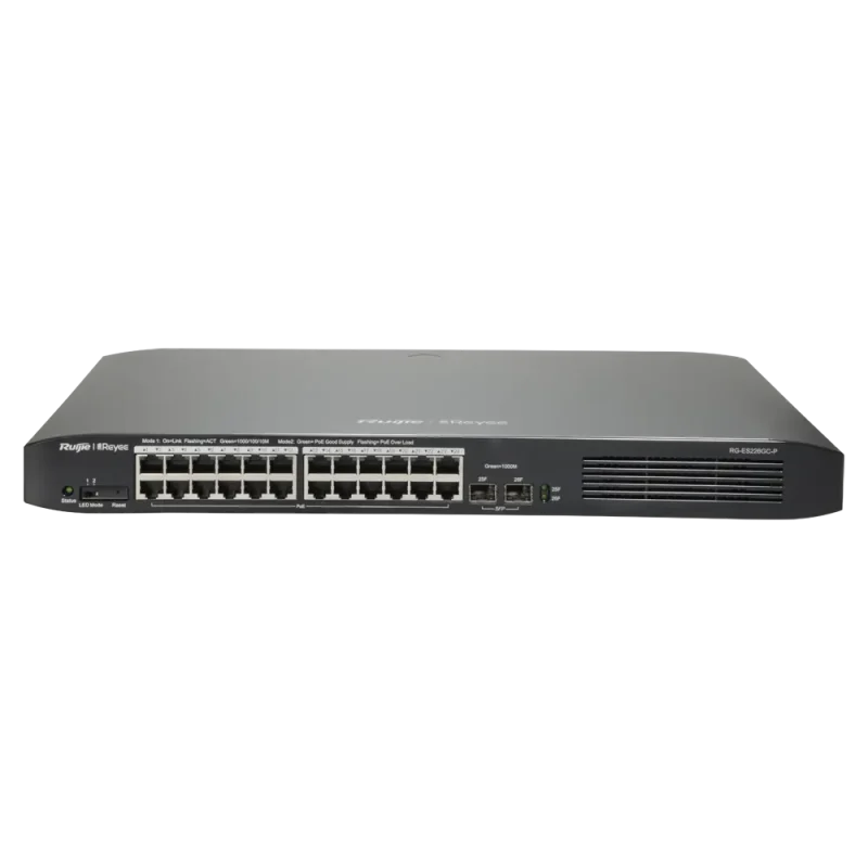 Switch PoE Gigabit 24P + 2 SFP Gestionable REYEE