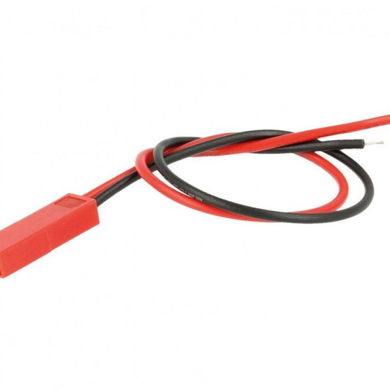 Conector Aereo Micro Macho BEG 2 pines ROJO (5 Unidades)