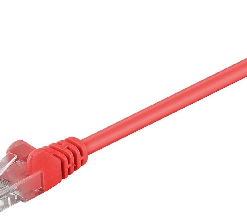 Latiguillo RJ45 Cat5e UTP CCA 2m ROJO GOOBAY