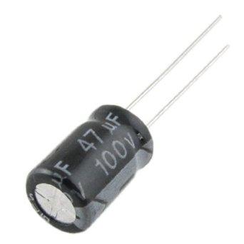 Condensador Electrolitico RADIAL 47uF 100Vdc 105ÂºC 10x25mm Samwha
