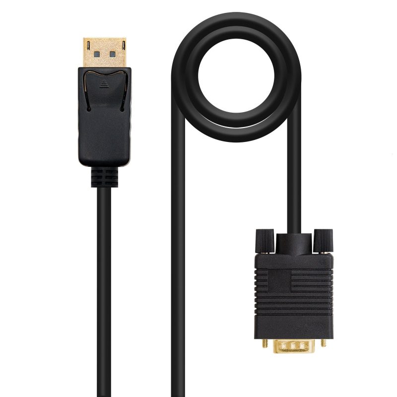 Cable DisplayPort a VGA NEGRO 2m NANOCABLE