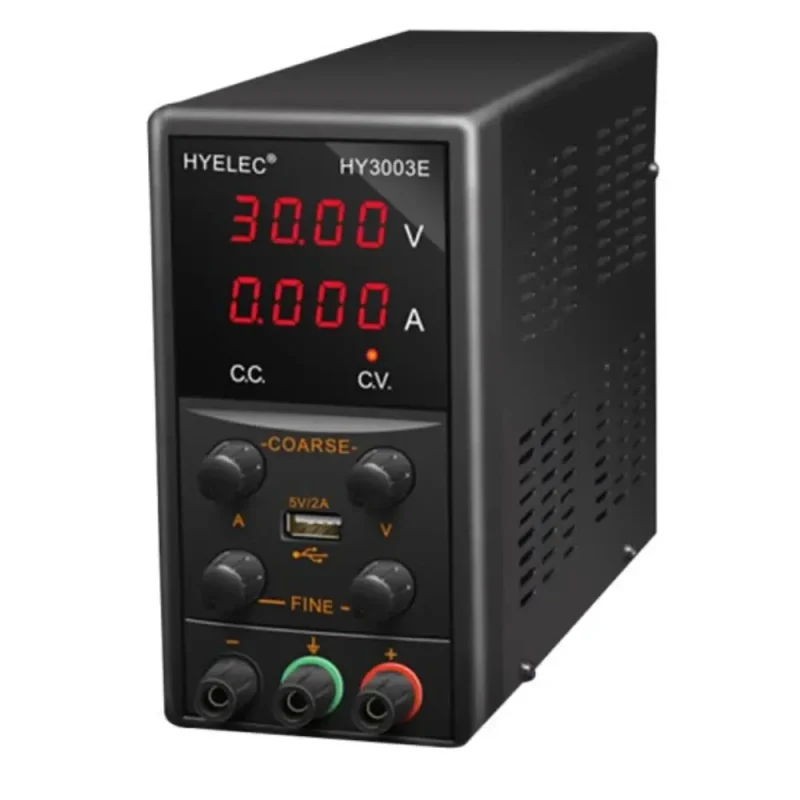 Fuente Alimentacion Laboratorio Digital 0-30Vdc / 0-3Adc + toma USB HYELEC