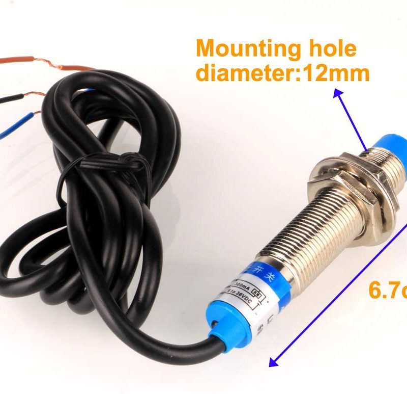 Sensor Inductivo NPN/NO 5-36Vdc 3 Hilos Diametro 12mm