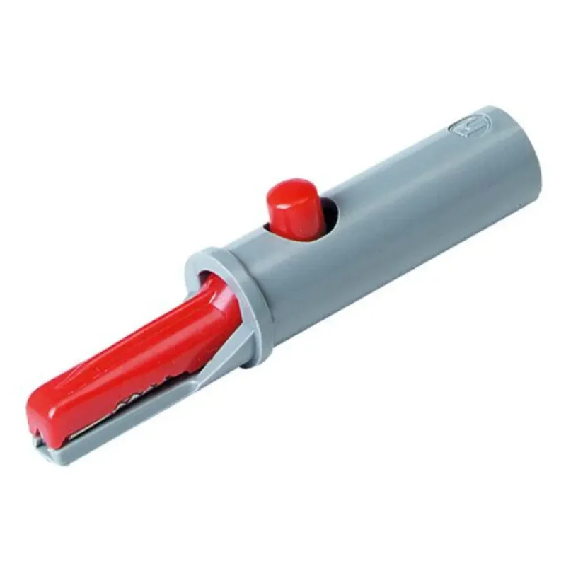 Pinza Cocodrilo Aislada 6Amp 30Vac 60V/dc color GRIS/ROJO