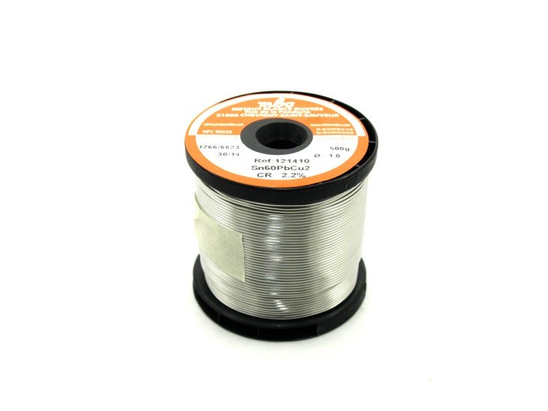 ESTAÑO TRIMETAL 1mm. 60/38/2 Carrete 500gr MBO