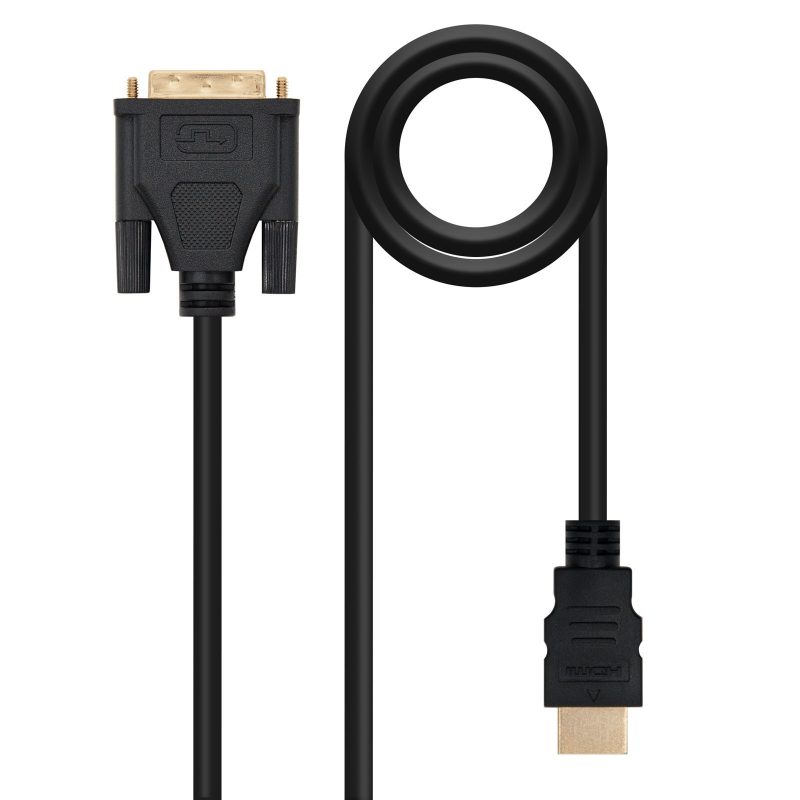 Cable DVI 18+1 Macho a HDMI 1,8 m NANOCABLE