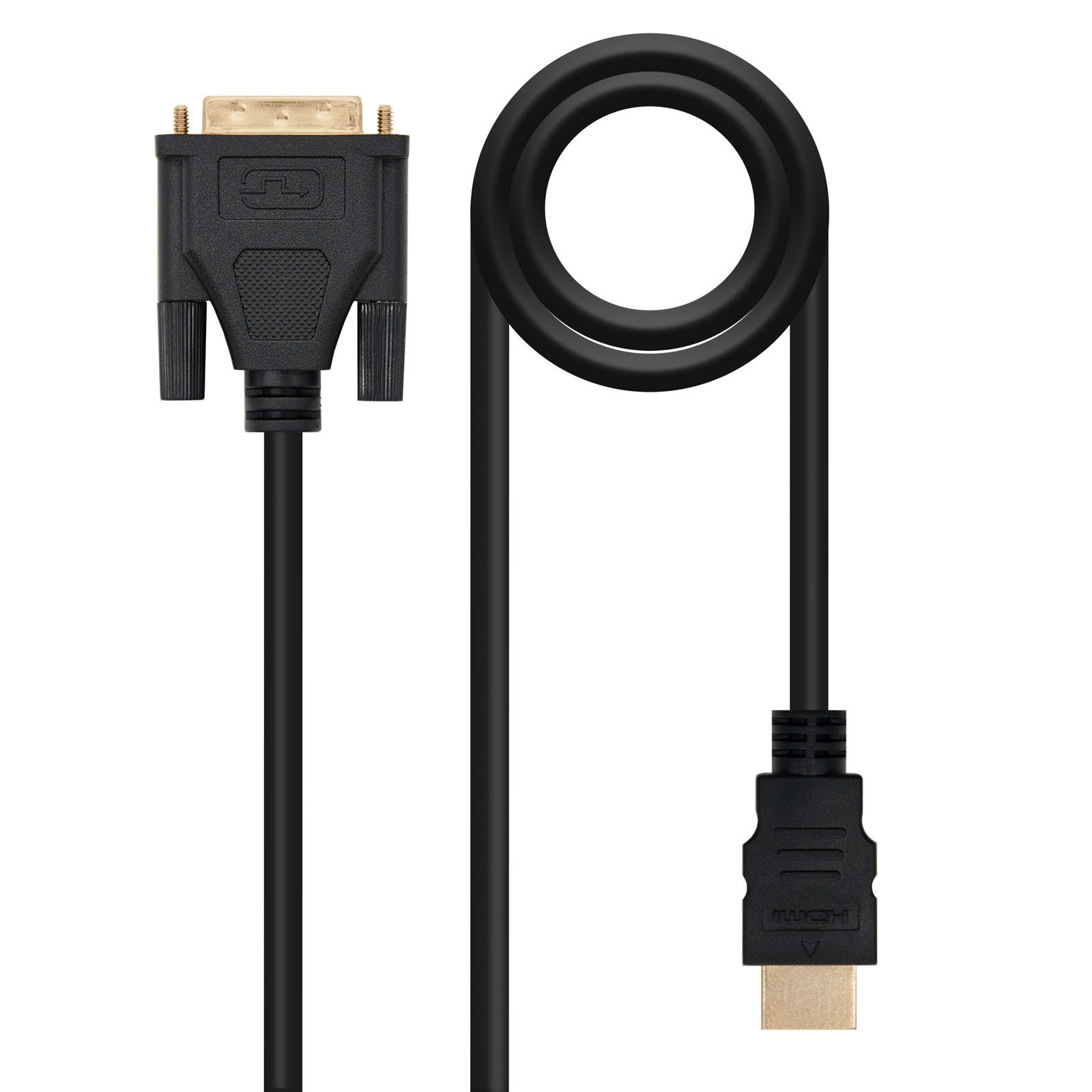 Cable DVI 18+1 Macho a HDMI 1,8 m NANOCABLE