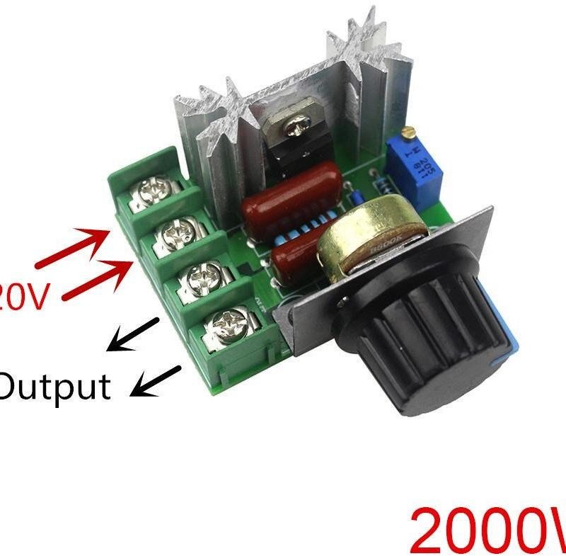 Regulador Velocidad Motores 220Vac 2000Wmax